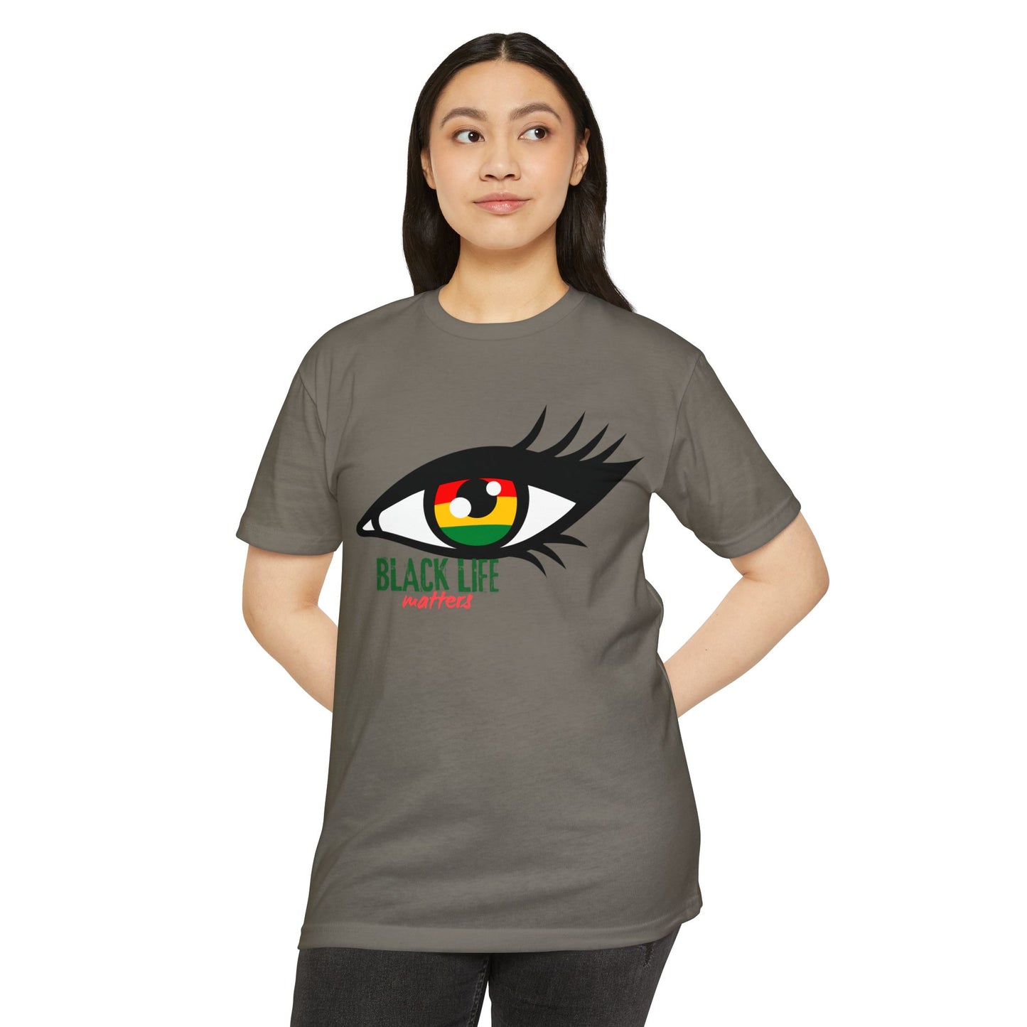 Black Life Matters Eye T-Shirt — Afrocentric RBG Pride Graphic Tee