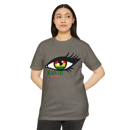 Black Life Matters Eye T-Shirt — Afrocentric RBG Pride Graphic Tee