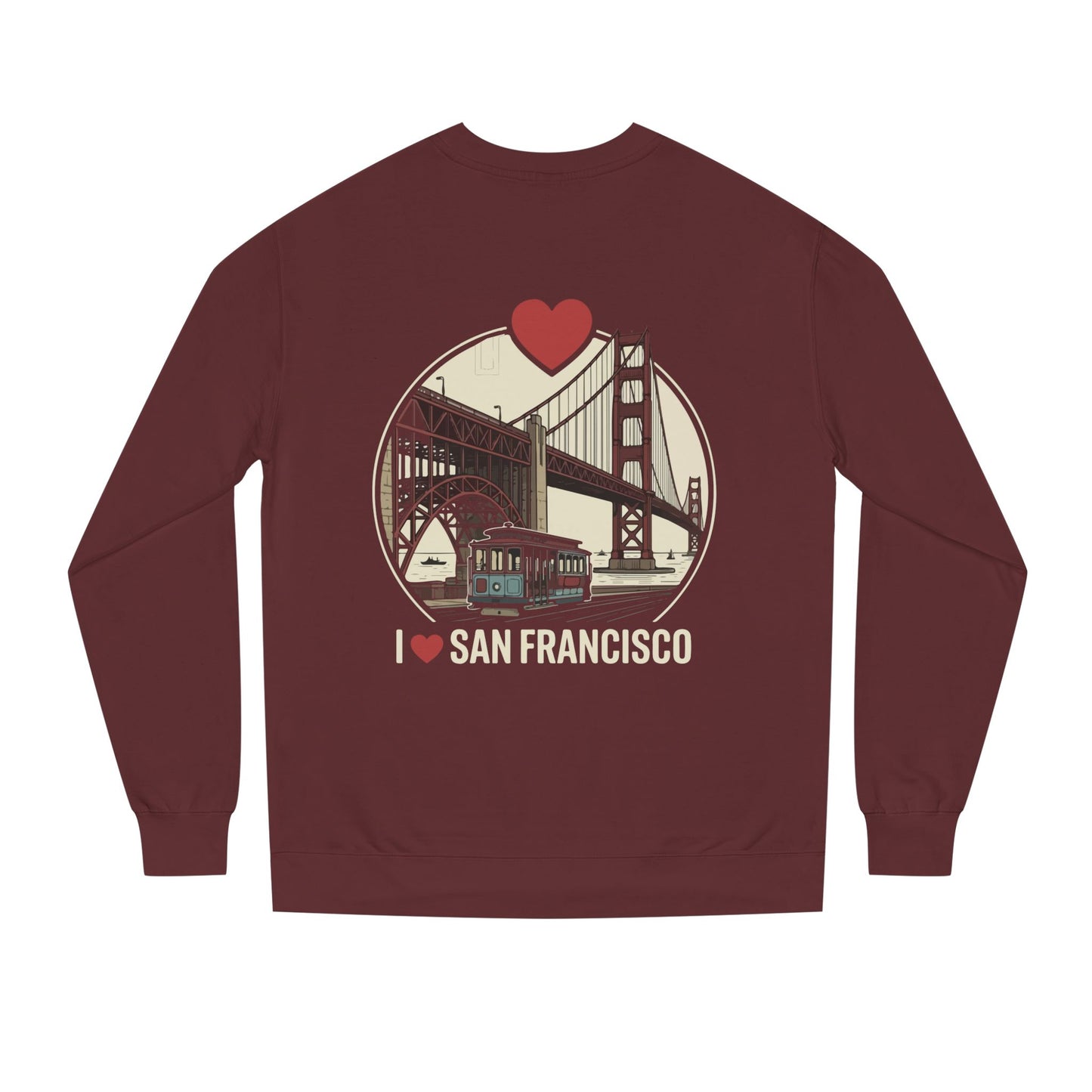San Francisco Sweatshirt – I  San Francisco Golden Gate Bridge Crewneck