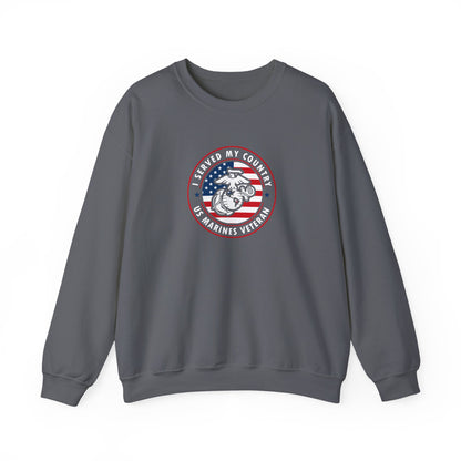 I Served My Country US Marines Veteran Sweatshirt