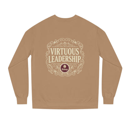 Virtuous Leadership Sweatshirt — Vintage Crest Crewneck for Church Leaders