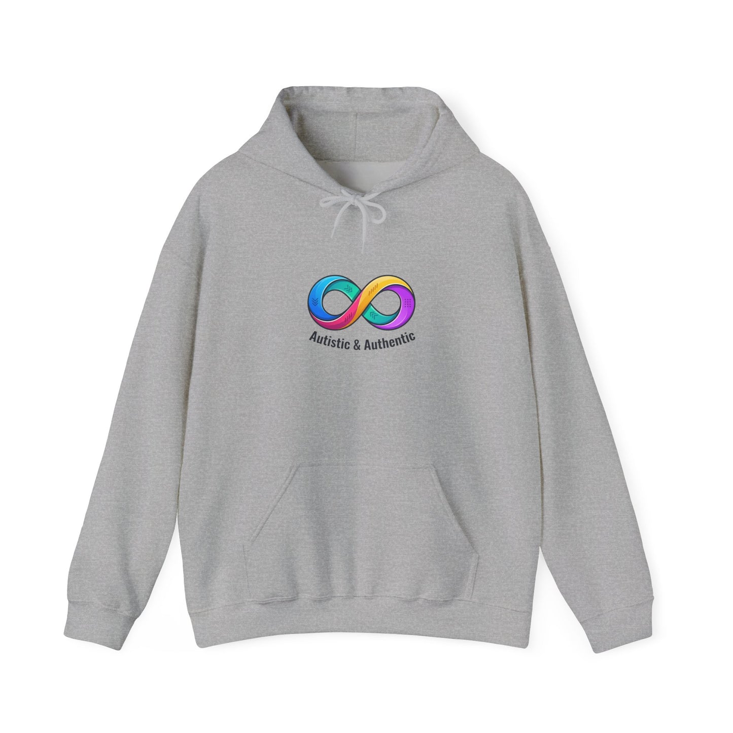 Autistic & Authentic Hoodie | neurodiversity, autistic pride