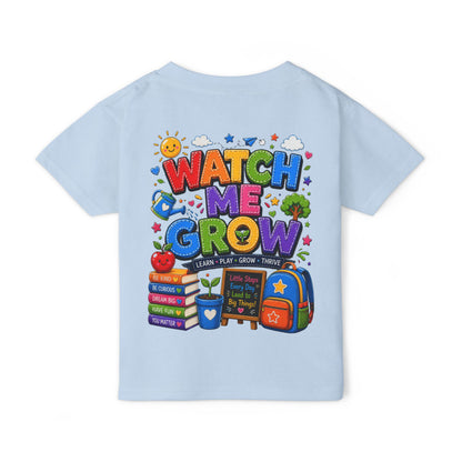 Toddler T-Shirt — "Watch Me Grow" Back-to-School Graphic Tee