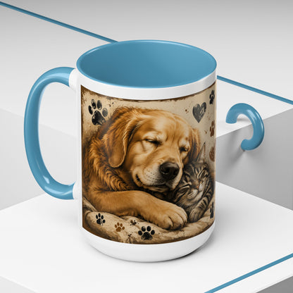 Coffee Mug – "A House Is Not A Home Without Paws" Pet Lover Accent Mug