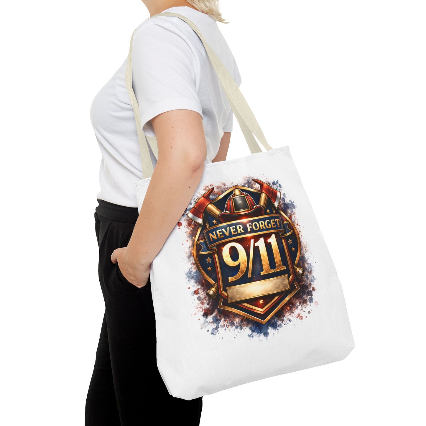 Never Forget 9/11 Memorial Tote Bag