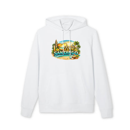 San Diego Beach Hoodie – 'Love San Diego' Vintage Coastal Sweatshirt