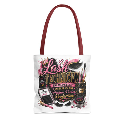 Lash Technician Tote Bag — Glam Beauty Artist Gift, ‘Lash Technician: Enhancing Beauty’ Design