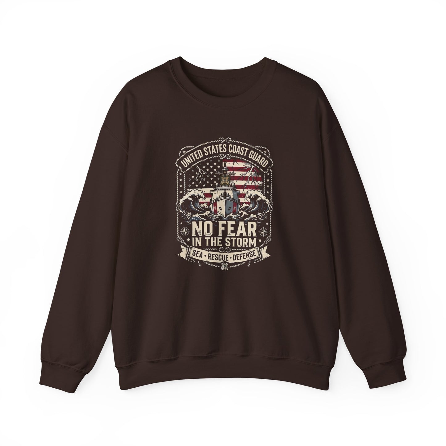 United States Coast Guard No Fear in the Storm Sweatshirt
