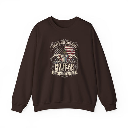 United States Coast Guard No Fear in the Storm Sweatshirt