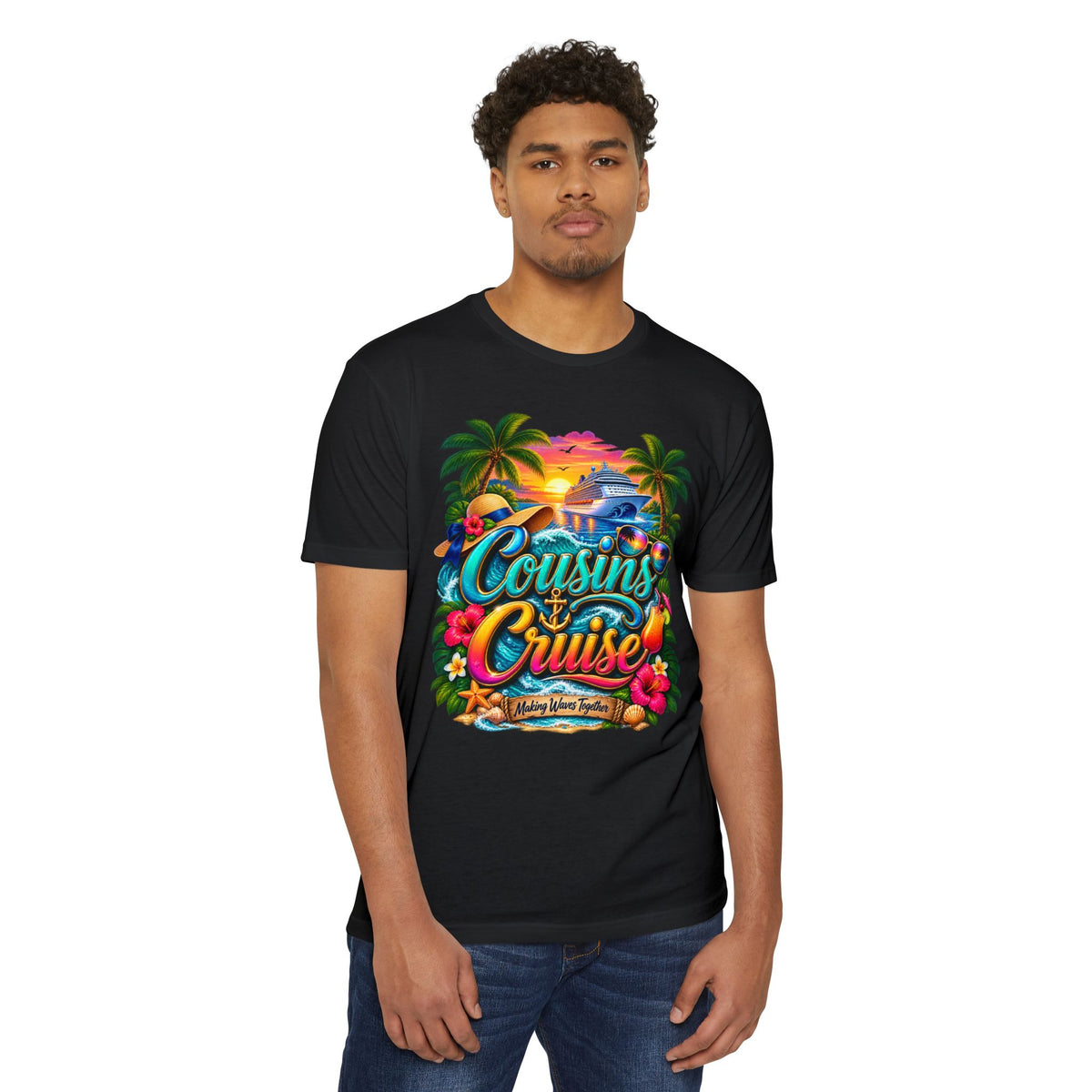 Cousins Cruise T‑Shirt — Tropical Family Vacation Tee