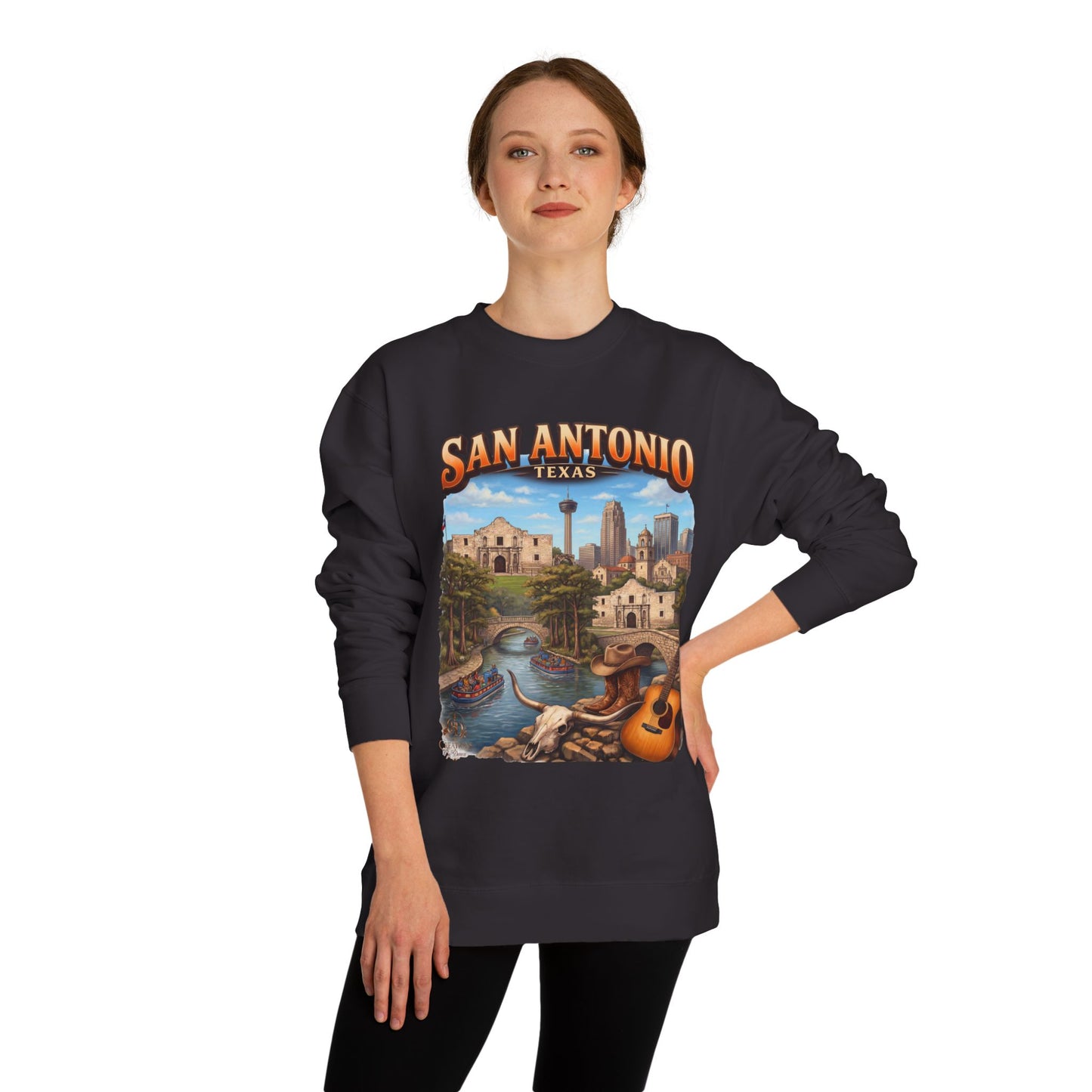 San Antonio Riverwalk Sweatshirt — Texas Travel Scenic Crewneck
