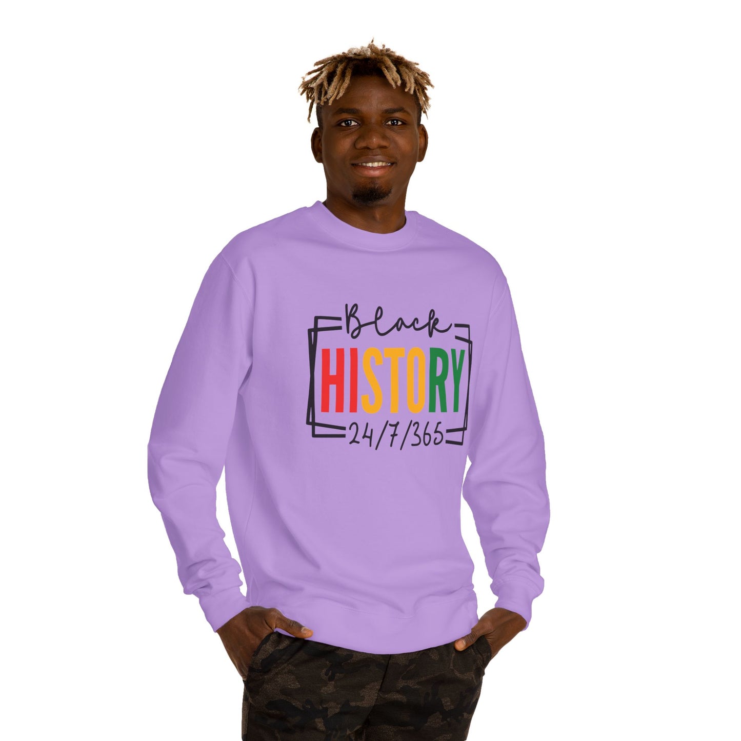 Black History 24/7/365 Sweatshirt — Black History Month Tribute Crewneck