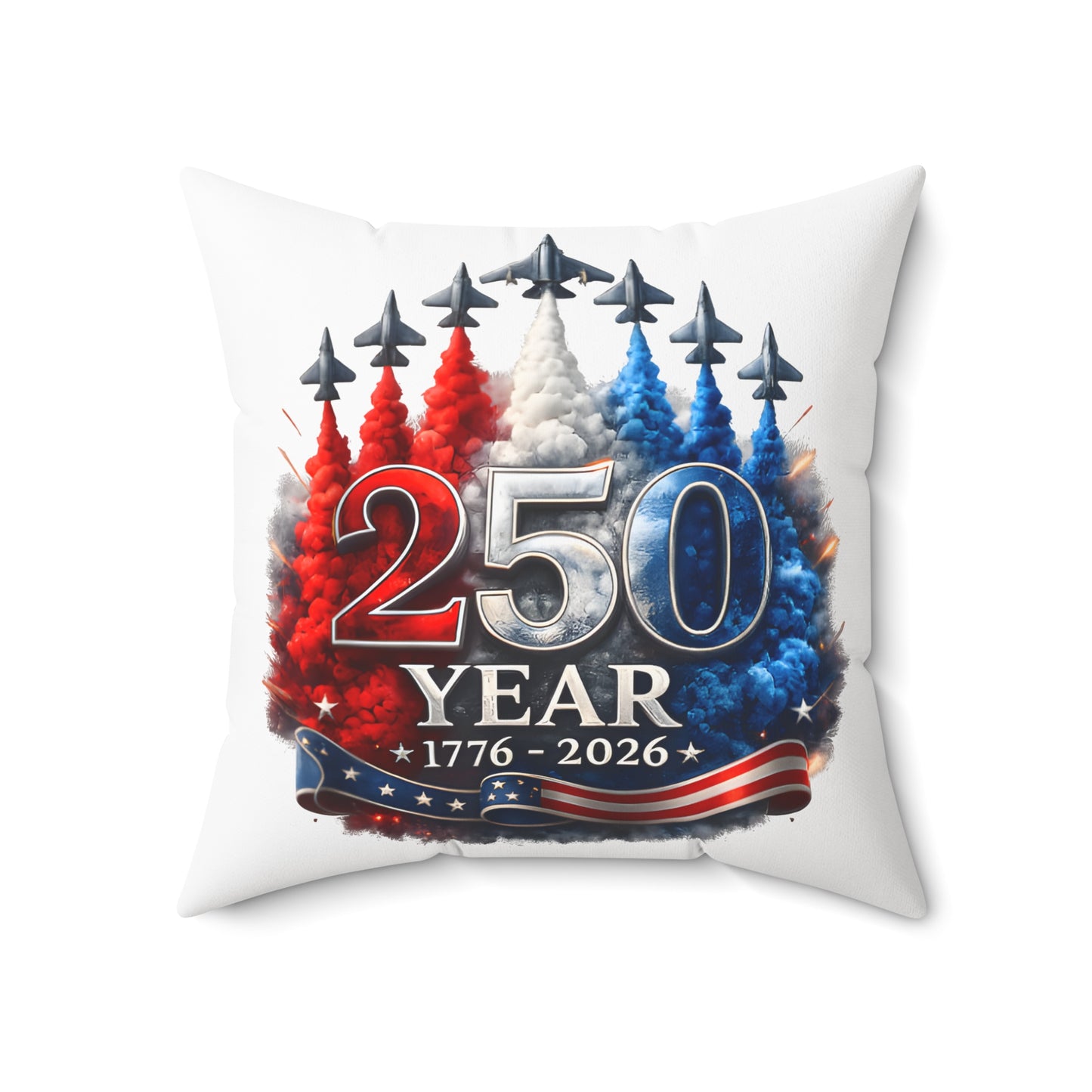 Spun Polyester Square Pillow