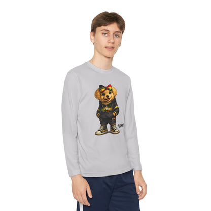 Kids Teddy Bear Graphic Long Sleeve Tee — 'Future' Hoodie Design