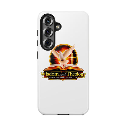 Wisdom and Theology Tough Phone Case — Christian Dove & Cross Design