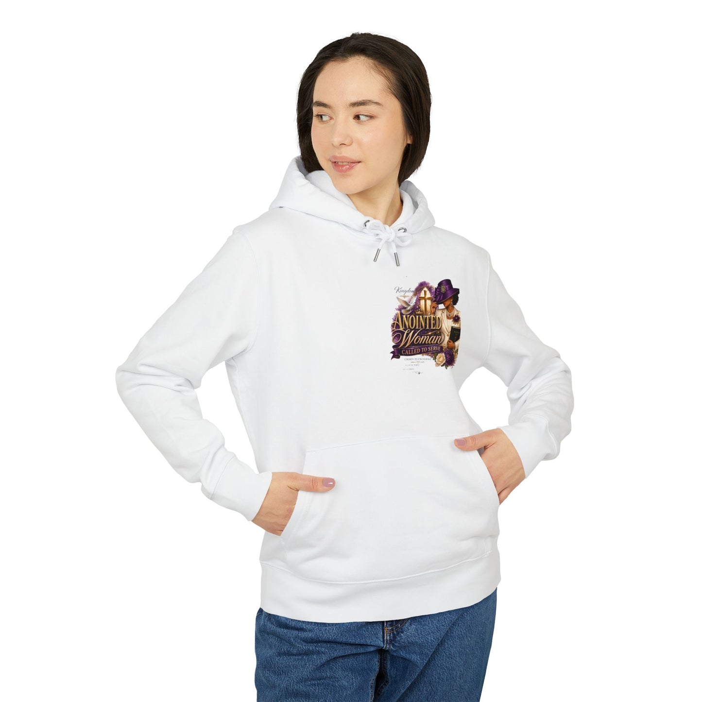 Anointed Woman Hoodie — Christian Faith Pullover with Scripture-Inspired Design