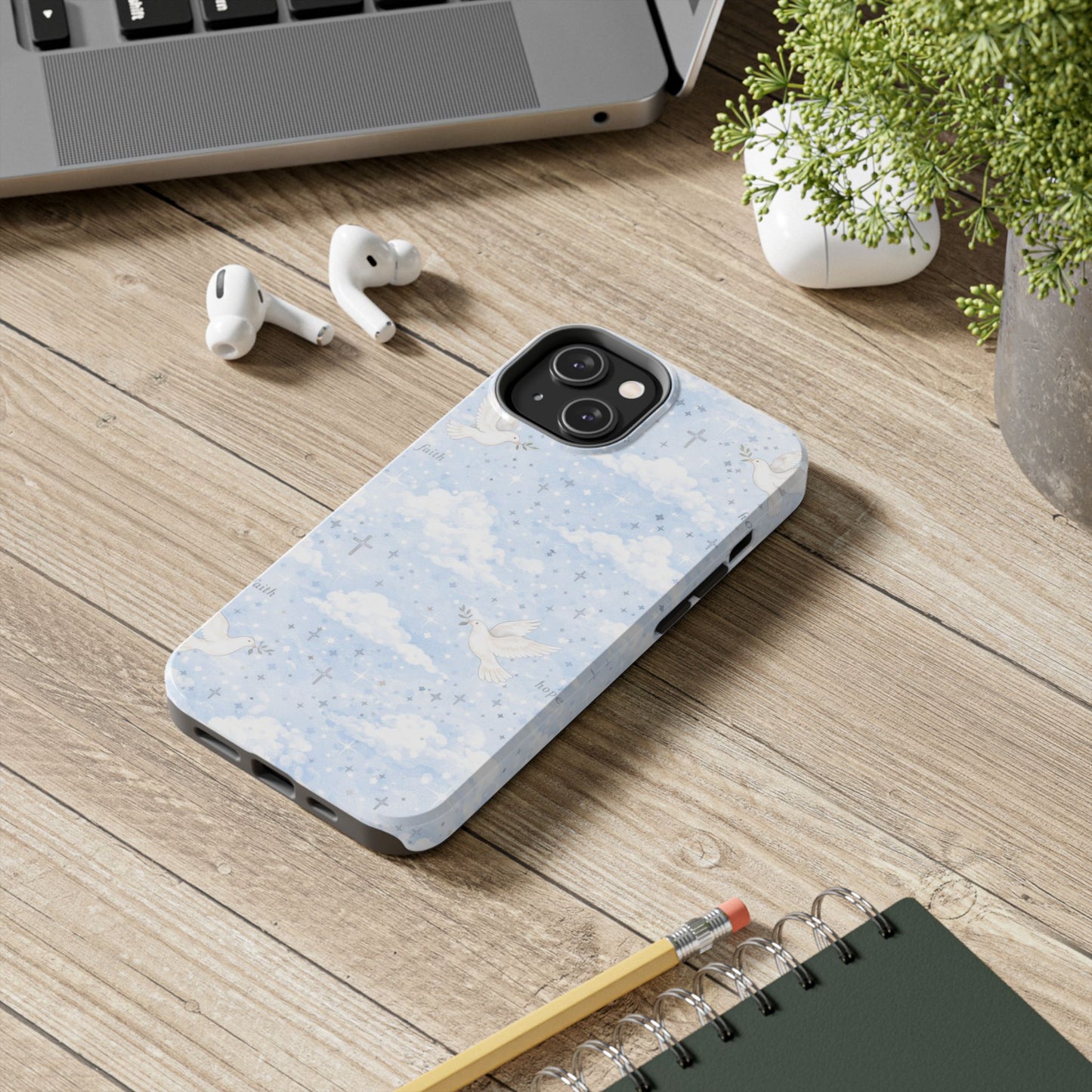 Hope Faith Phone Case | Christian floral iPhone Case