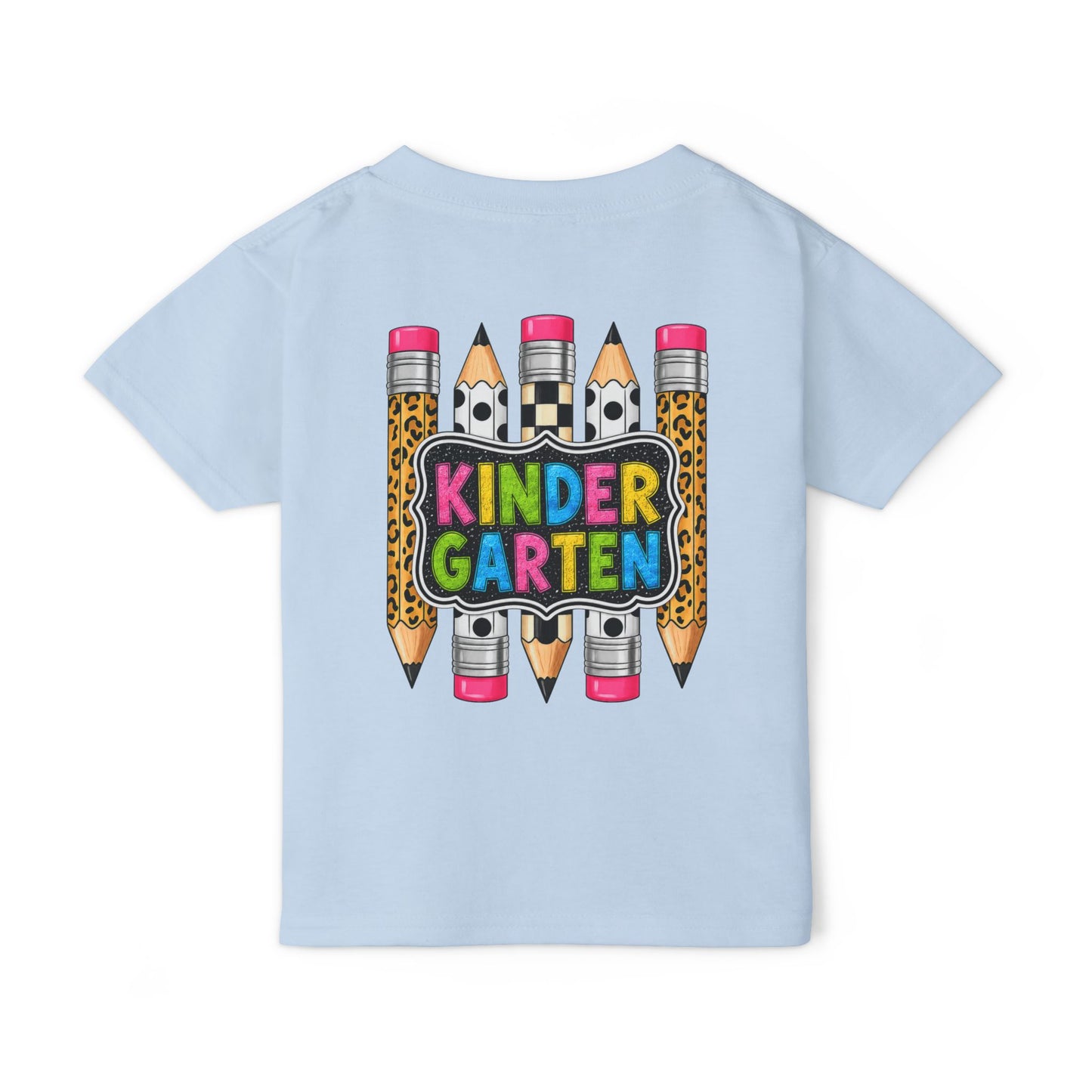 Kindergarten Pencils Toddler T-Shirt — Colorful Back-to-School Tee