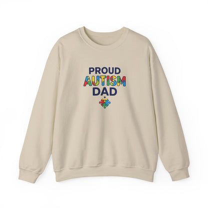 Proud Autism Dad Crewneck Sweatshirt