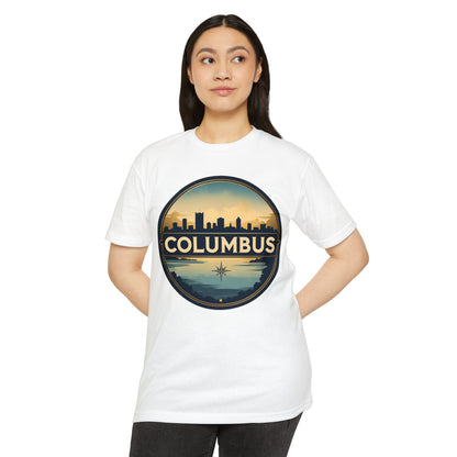 Columbus Skyline T-Shirt — Vintage Cityscape Tee