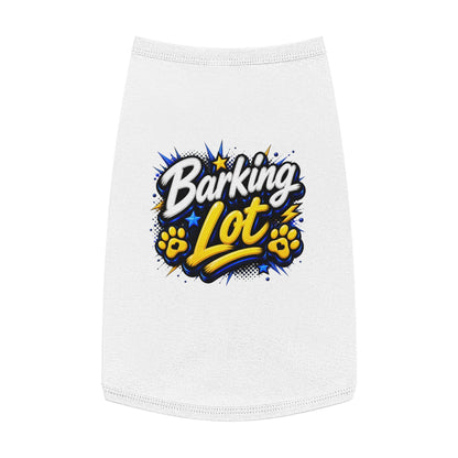 Barking Lot Pet Tank Top – Funny Paw Print Dog Shirt