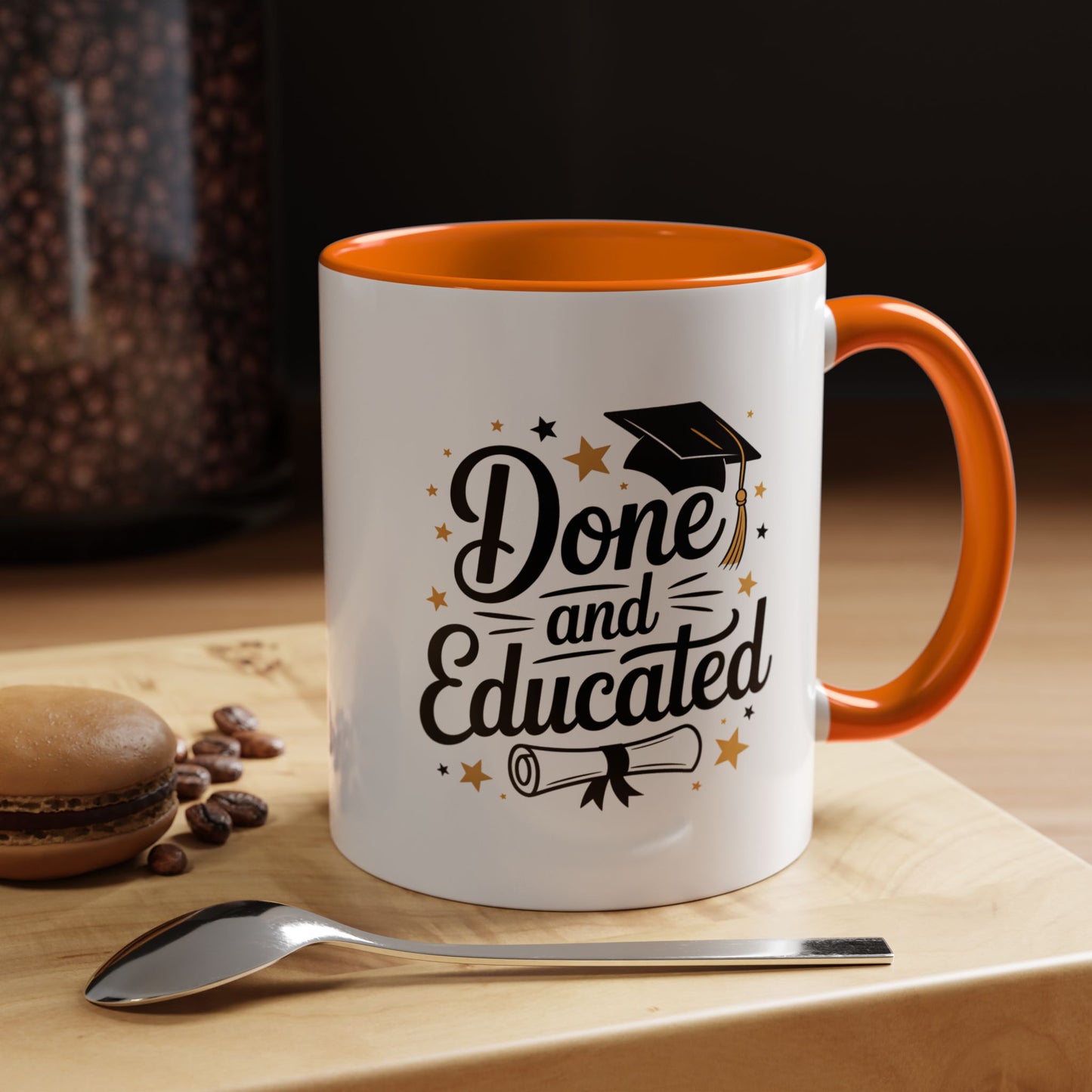 Done and Educated Graduation Coffee Mug (Accent 11/15oz)