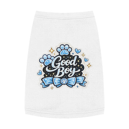 Good Boy Dog Tank Top — Cute Paw Print Pet Shirt