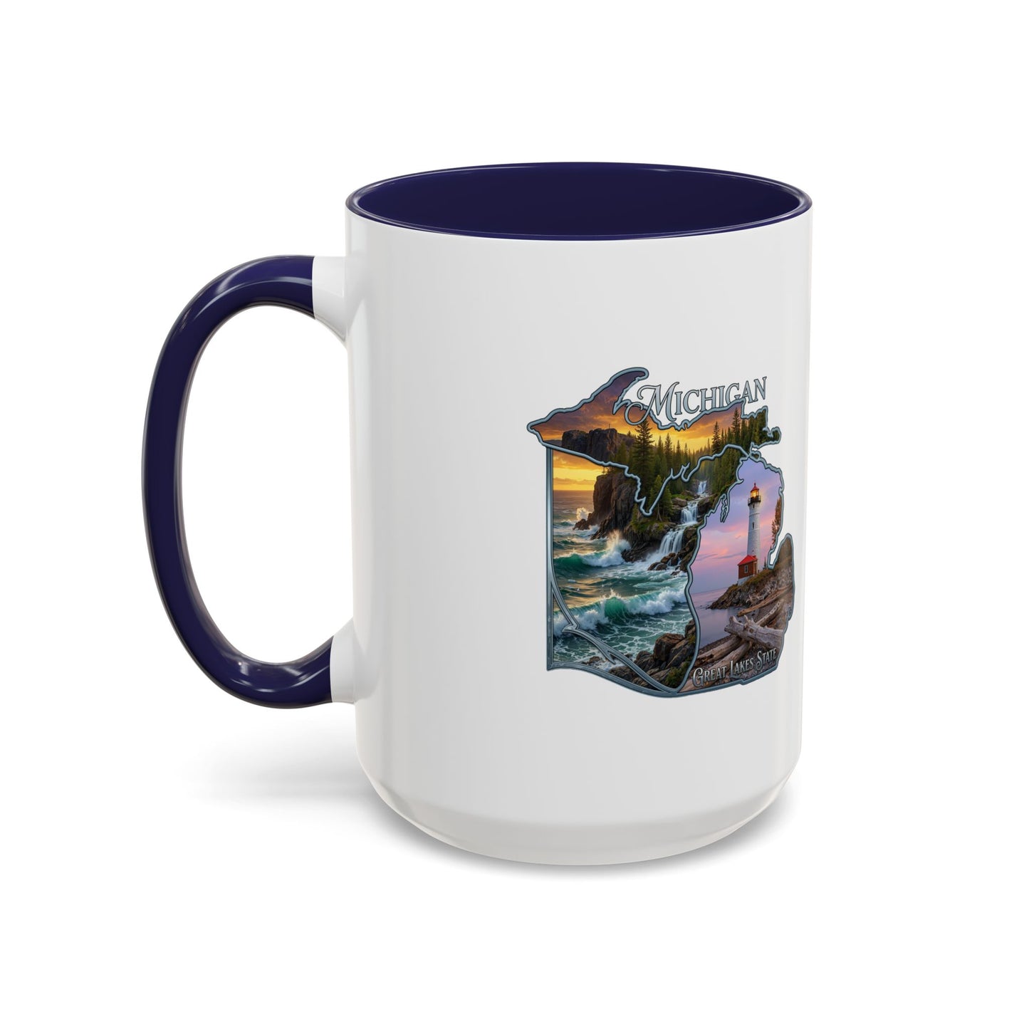 Michigan Lighthouse Coffee Mug — Scenic Great Lakes Accent Mug (11/15oz)