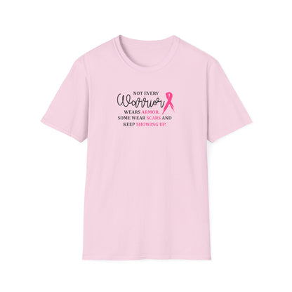 Not Every Warrior Wears Armor Breast Cancer Warrior T-Shirt