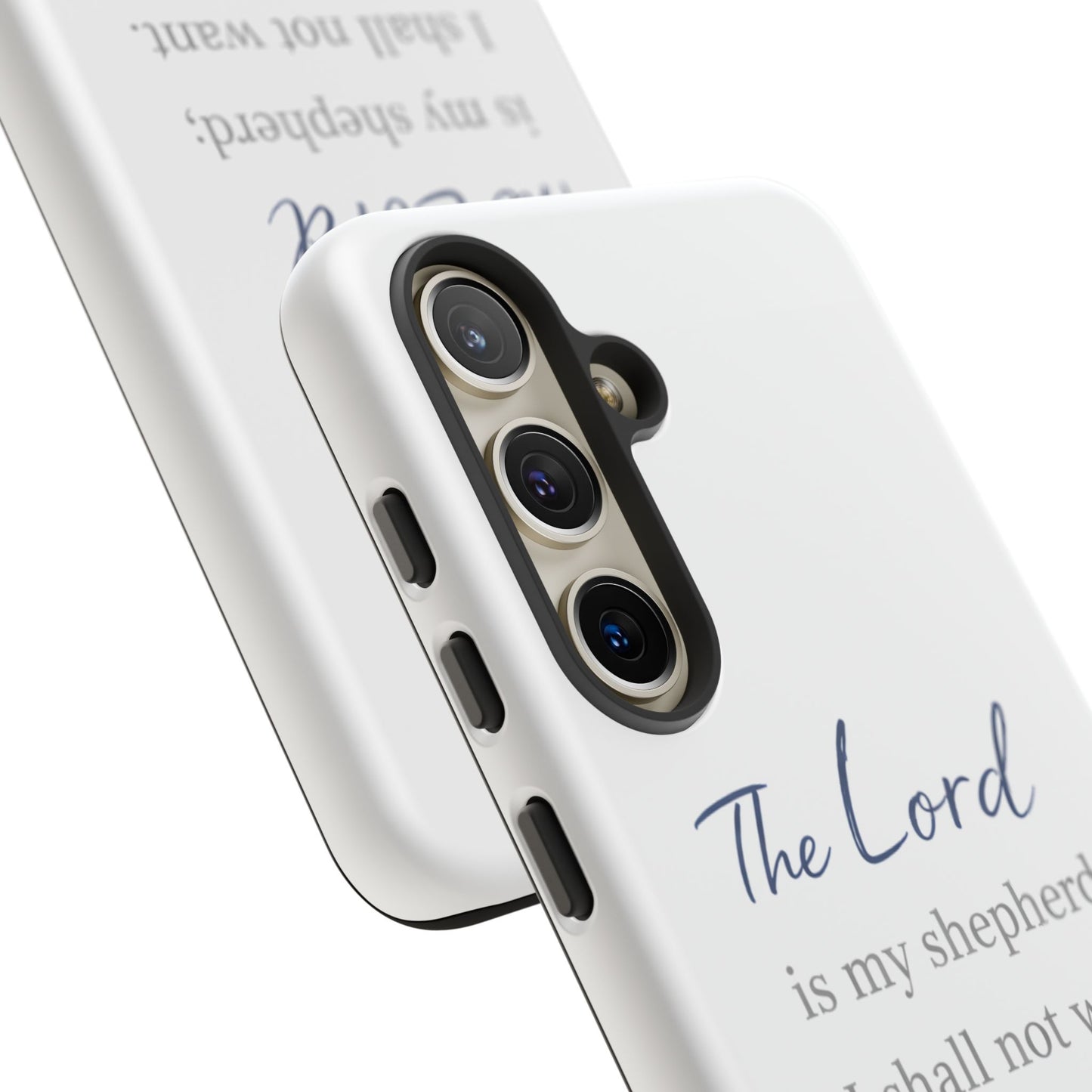 Psalm 23:1 Phone Case — "The Lord is my shepherd; I shall not want" Christian Protective Cover