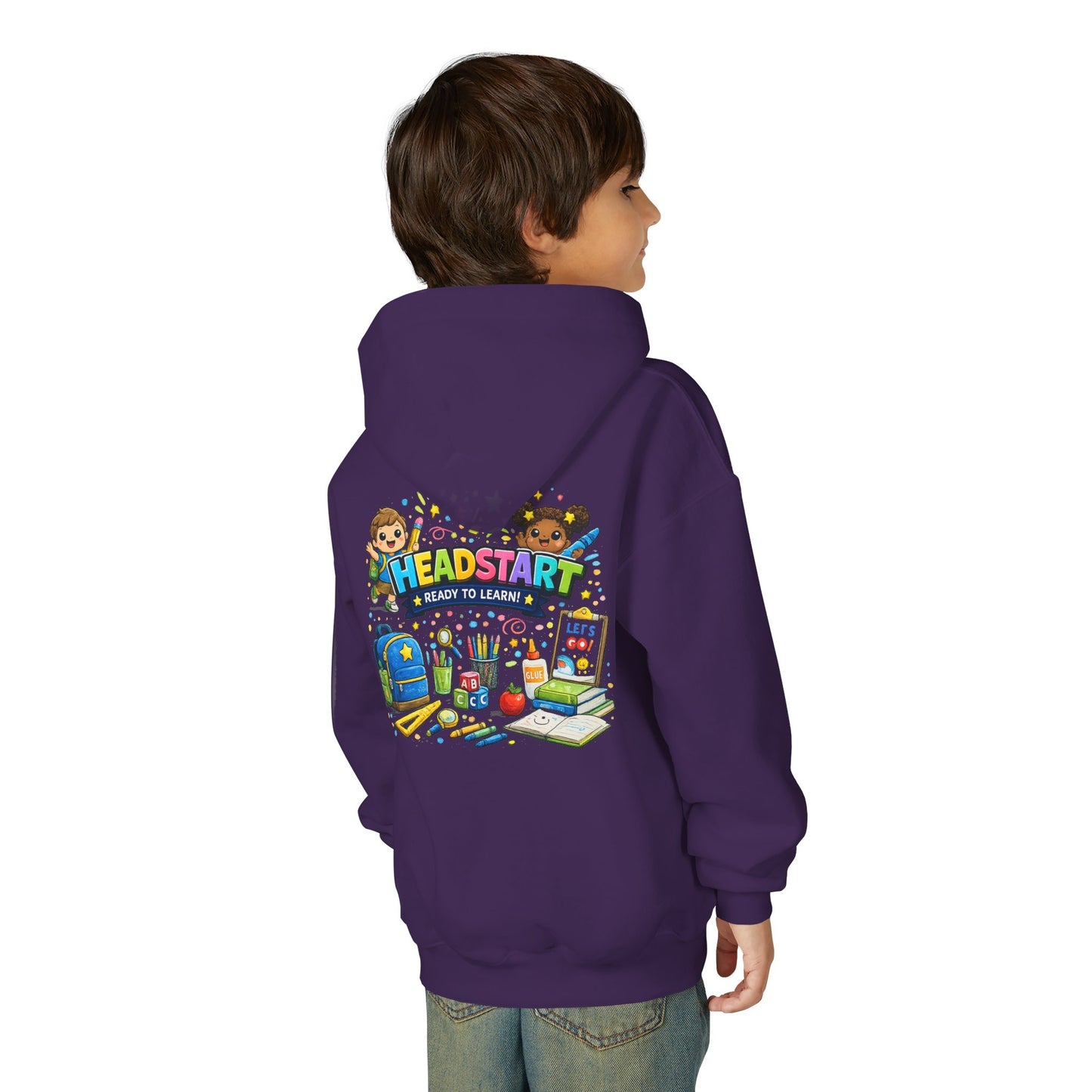 Head Start Kids Hoodie – 'Ready to Learn' Back-to-School Youth Sweatshirt