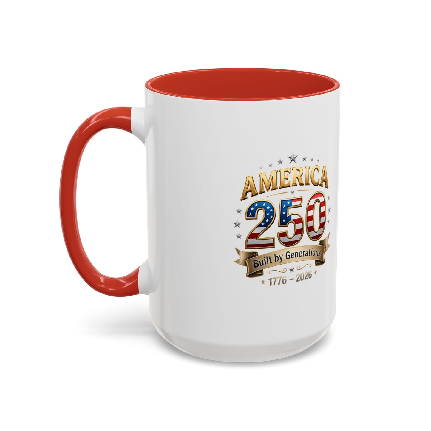 America 250 Coffee Mug — Patriotic 1776–2026 Anniversary Accent Mug