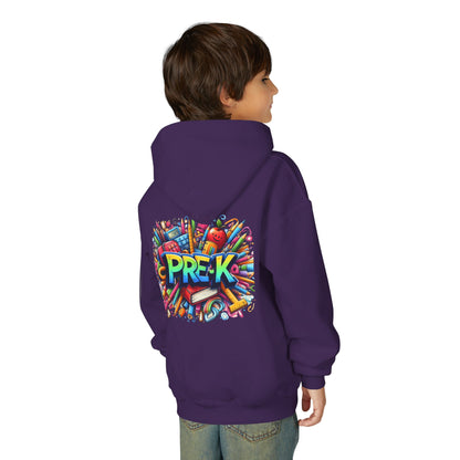 Pre-K Kids Hoodie — Colorful Back-to-School Preschool Sweatshirt