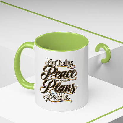 Peace Has Plans for Me Coffee Mug — Inspirational Faith Morning Mug