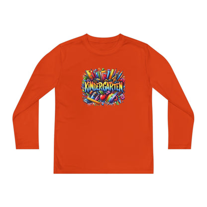 Kindergarten Crayons Youth Long Sleeve Tee