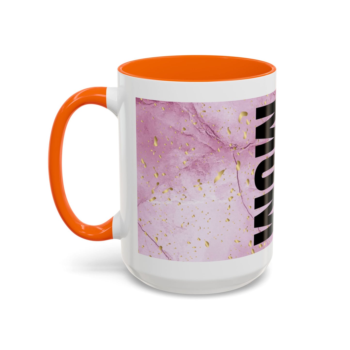 Mom Definition Accent Coffee Mug – Inspirational Pink Marble Mother’s Day Gift (11/15oz)