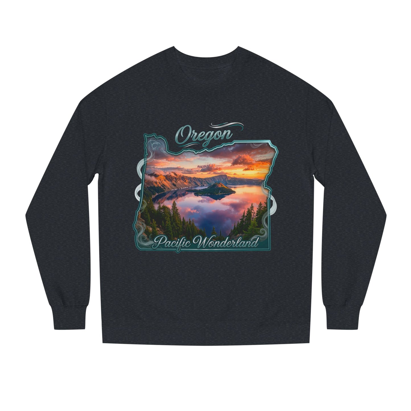 Oregon Scenic Sweatshirt — 'Pacific Wonderland' Sunset Landscape Crewneck
