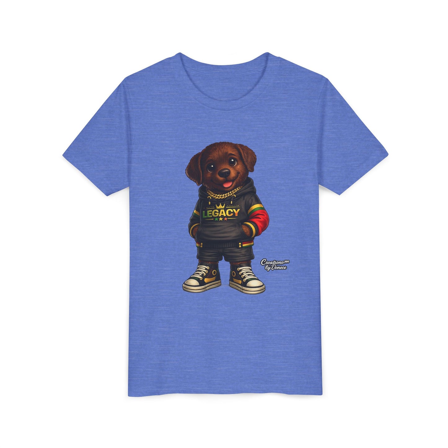 Youth Tee — Cute Rottweiler Puppy in 'Legacy' Hoodie Kids T‑Shirt