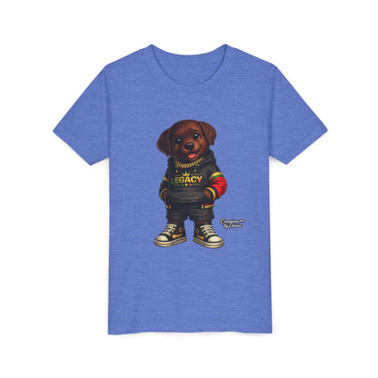 Youth Tee — Cute Rottweiler Puppy in 'Legacy' Hoodie Kids T‑Shirt