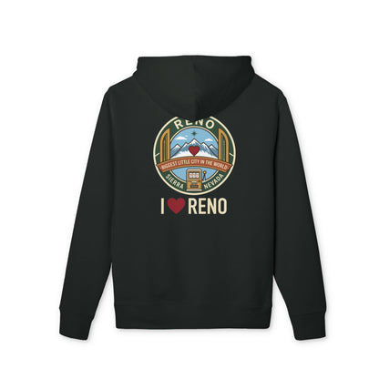 Reno Vintage Patch Hoodie — I  Reno Travel Sweatshirt