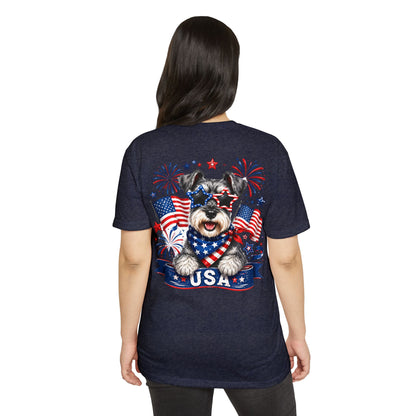 Patriotic Schnauzer USA T-Shirt