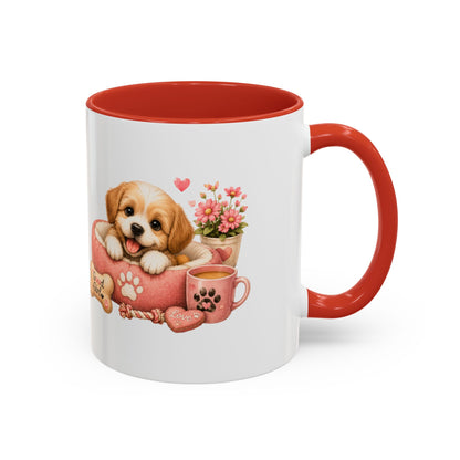 Cute Puppy Coffee Mug — Adorable 'Good Girl' Dog Design, Accent 11/15oz