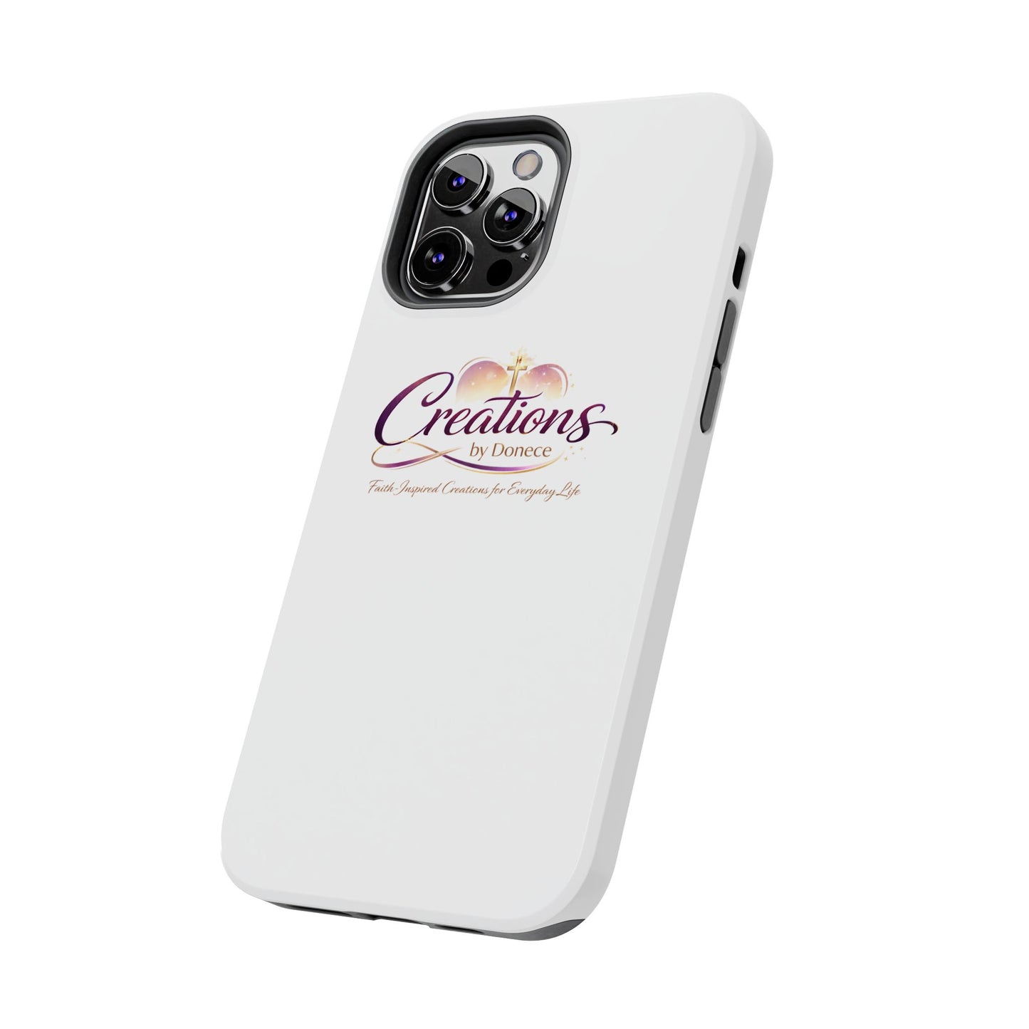 Tough Phone Case - "Creations by Donece" Logo Protective Cover