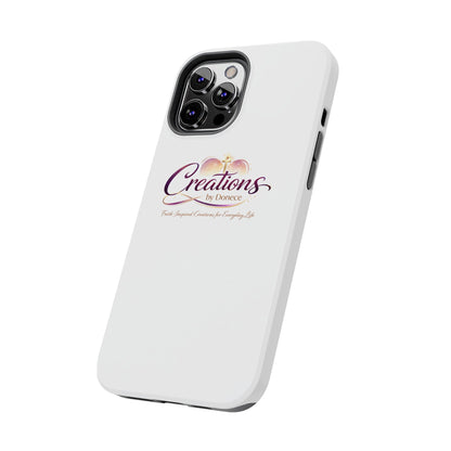 Tough Phone Case - "Creations by Donece" Logo Protective Cover