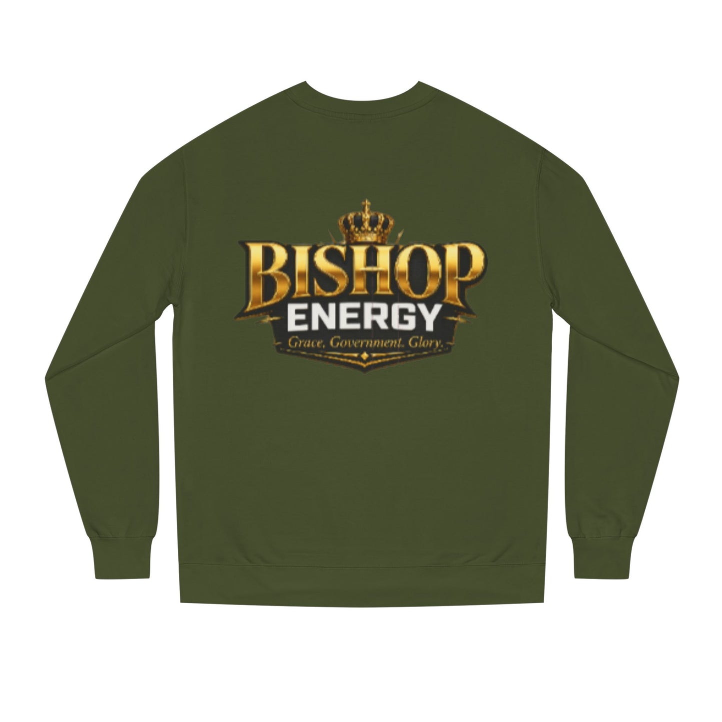 Bishop Energy Crewneck Sweatshirt — Gold Crown Logo Streetwear