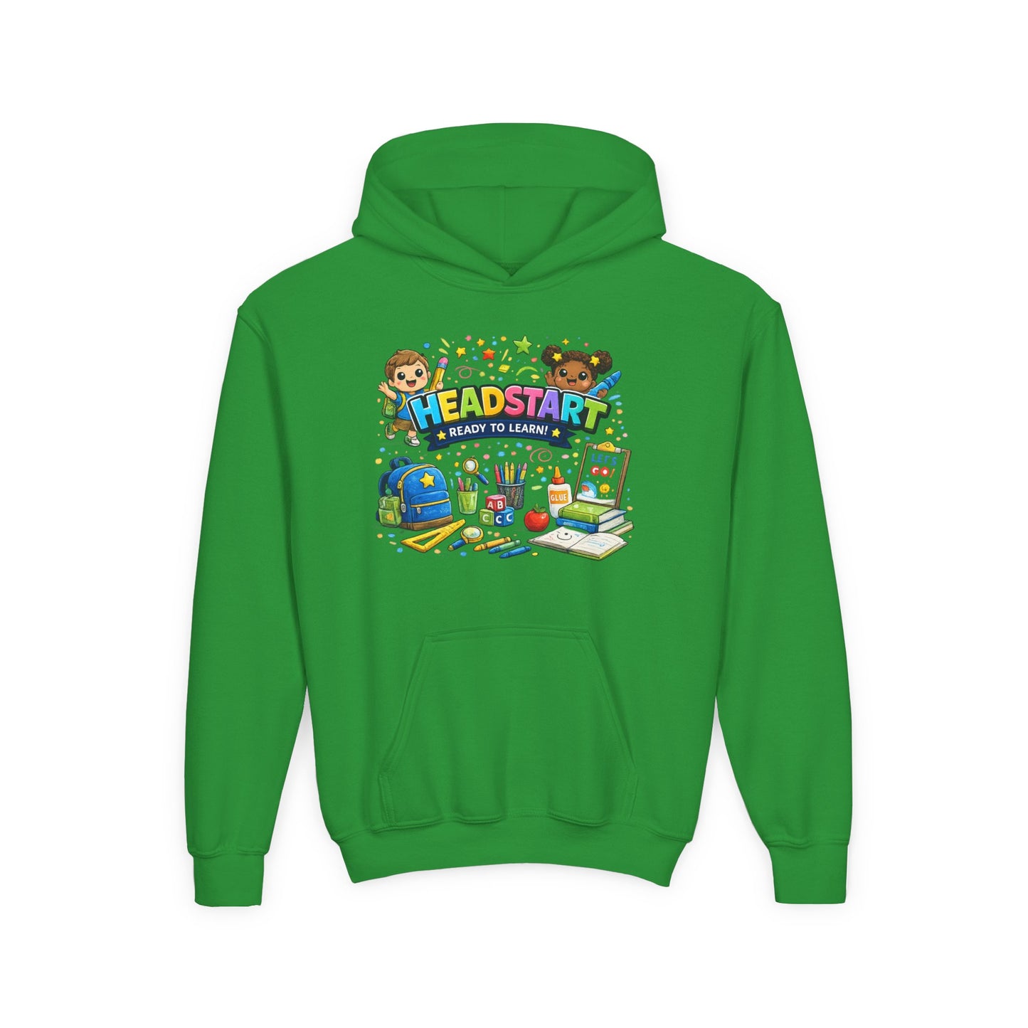 Head Start Kids Hoodie – 'Ready to Learn' Back-to-School Youth Sweatshirt
