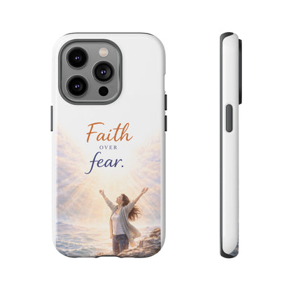 Faith Over Fear Phone Case — Inspirational Christian iPhone Cover