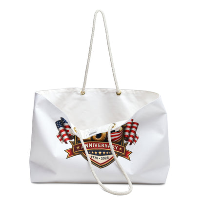 America's 250th Anniversary Weekender Bag - Patriotic 1776-2026 Travel Tote