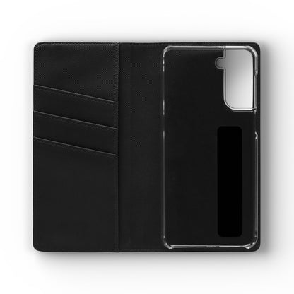 Christian Floral Phone Flip Case — "Jesus Saves" & Inspirational Scripture Wallet Cover