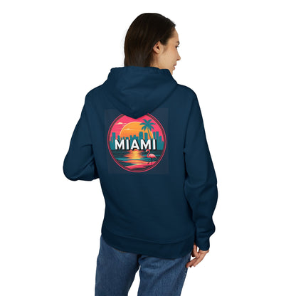 Miami Sunset Hoodie — Retro Palm Beach Graphic